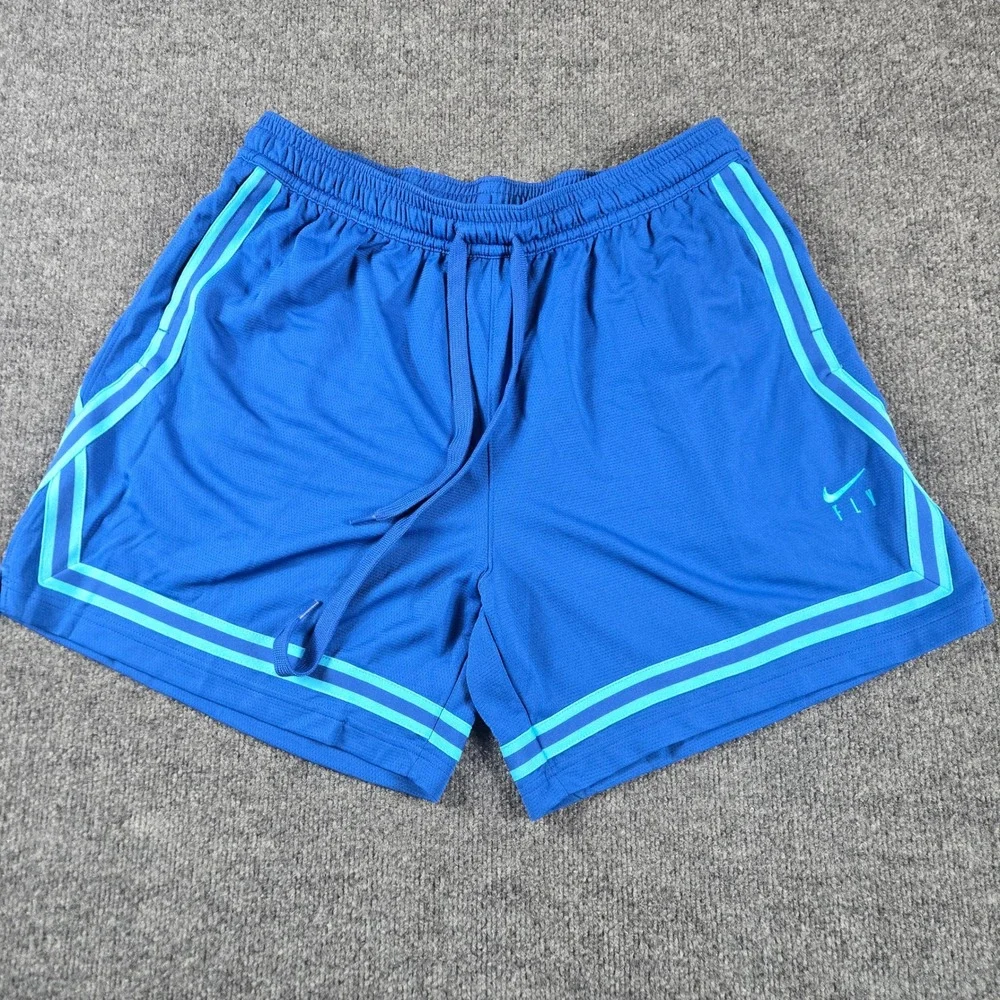 Nike Fly Crossover Basketball Shorts Womens XL Blue New Dri-FIT